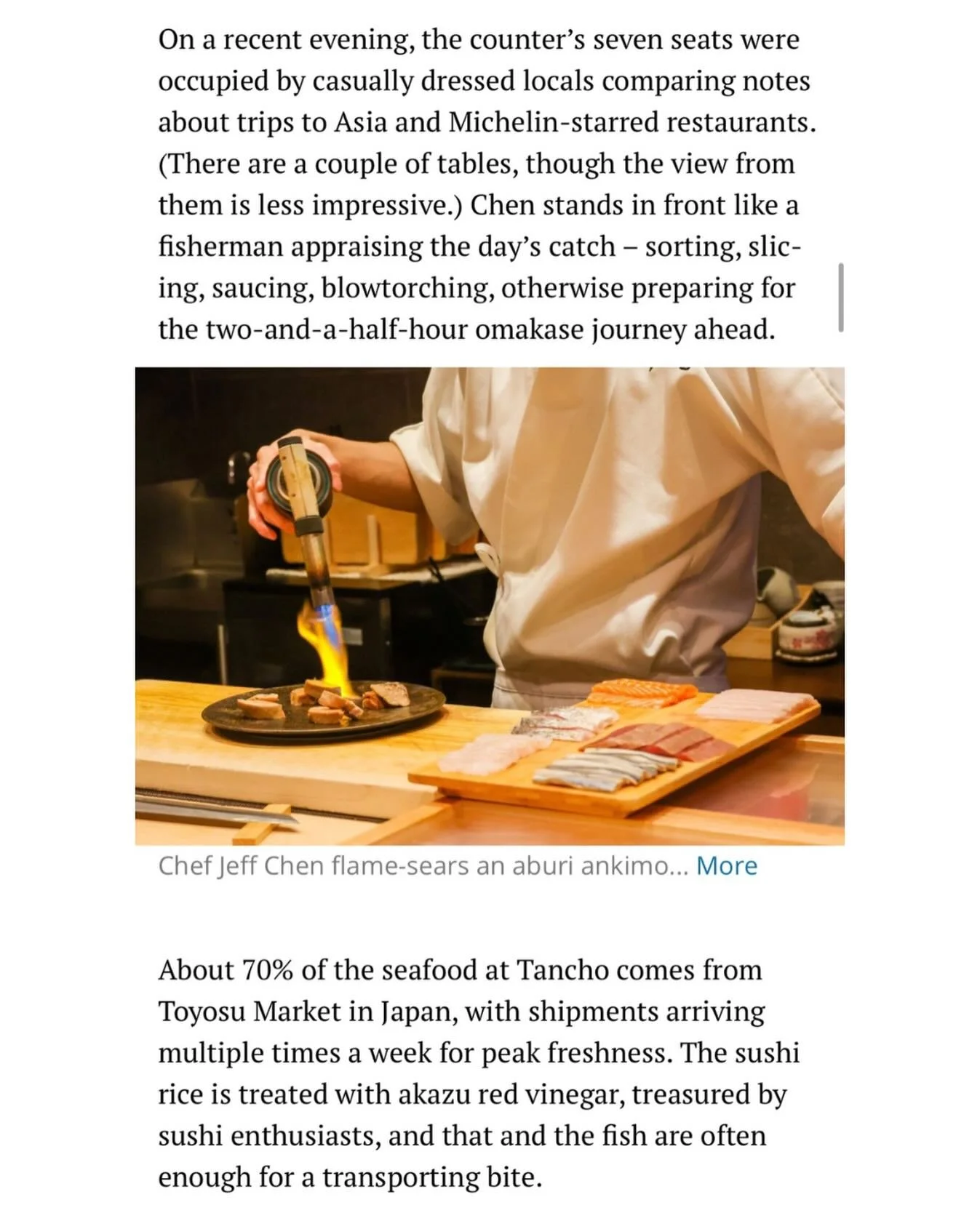 Thank you for sharing, Mercury News. Full article: https://www.mercurynews.com/2025/12/24/omakase-the-bay-area-experience-in-four-restaurants/
