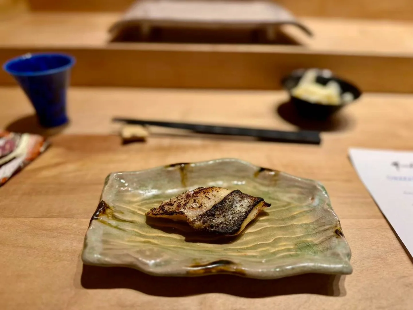 Miso black cod.
Rich, tender, and full of savory depth, with the gentle sweetness of miso bringing warmth and balance to the fish. A comforting ingredient, deeply flavorful and quietly satisfying.

#TanchoOmakase #CastroValleyEats #SanRamonEats #East