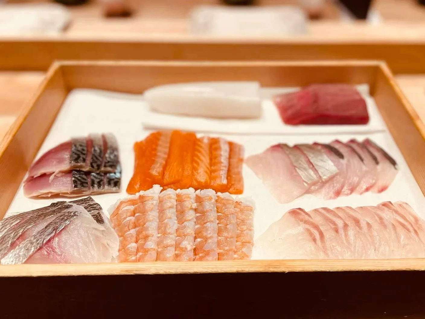 A glimpse into Tancho Omakase.
Some of the beautifully cut ingredients, carefully prepared and ready to be made into sushi. Mostly sourced from Toyosu Fish Market, each piece begins with quality, precision, and respect for the ingredient.

This is wh