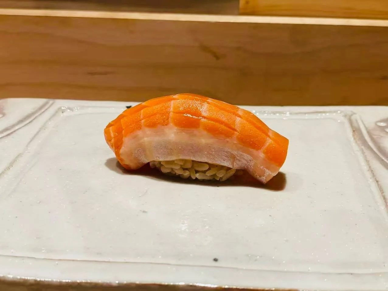 Sakura masu&mdash;this is a seasonal beauty known as cherry trout

#castrovalleyeats #eastbaysushi