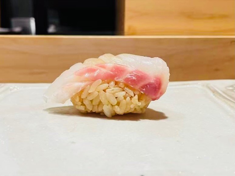 (真鯛), kombu-marinated (昆布締め), from Toyosu Market (豊洲市場), Japan.

At Tancho, even our $95 omakase is built on serious sourcing and no-compromise quality. This is the kind of ingredient we are proud to bring to Castro Valley.

Special thanks to @sushik