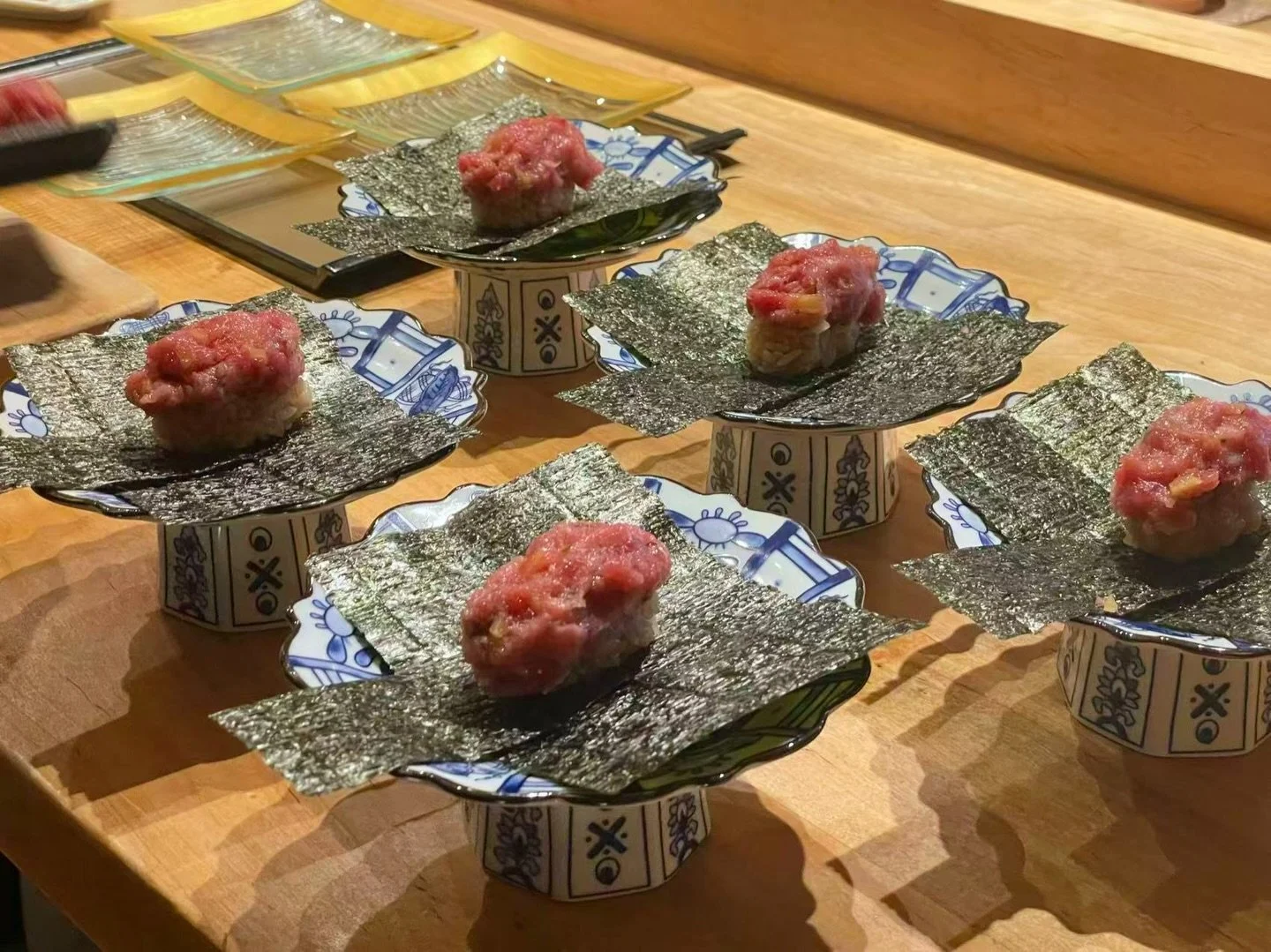 Even at $95 per person, Tancho&rsquo;s omakase is created with the intention to delight.

One of our guests&rsquo; most-loved courses is this Toro Taku &mdash; featuring rich Spanish bluefin tuna toro paired with top-grade caviar. Refined, indulgent,