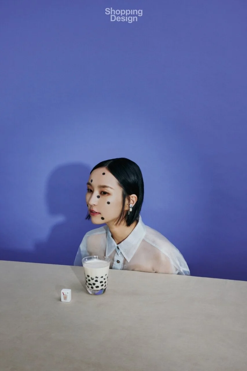 Fran Chen wearing all jewelry by cXc in Shopping Design Issue 138