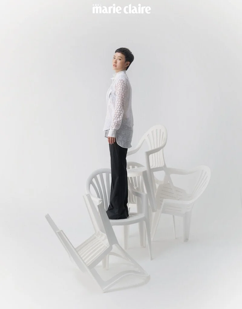 Fiona Roan wearing coil III and C ring in Marie Claire Taiwan No.343