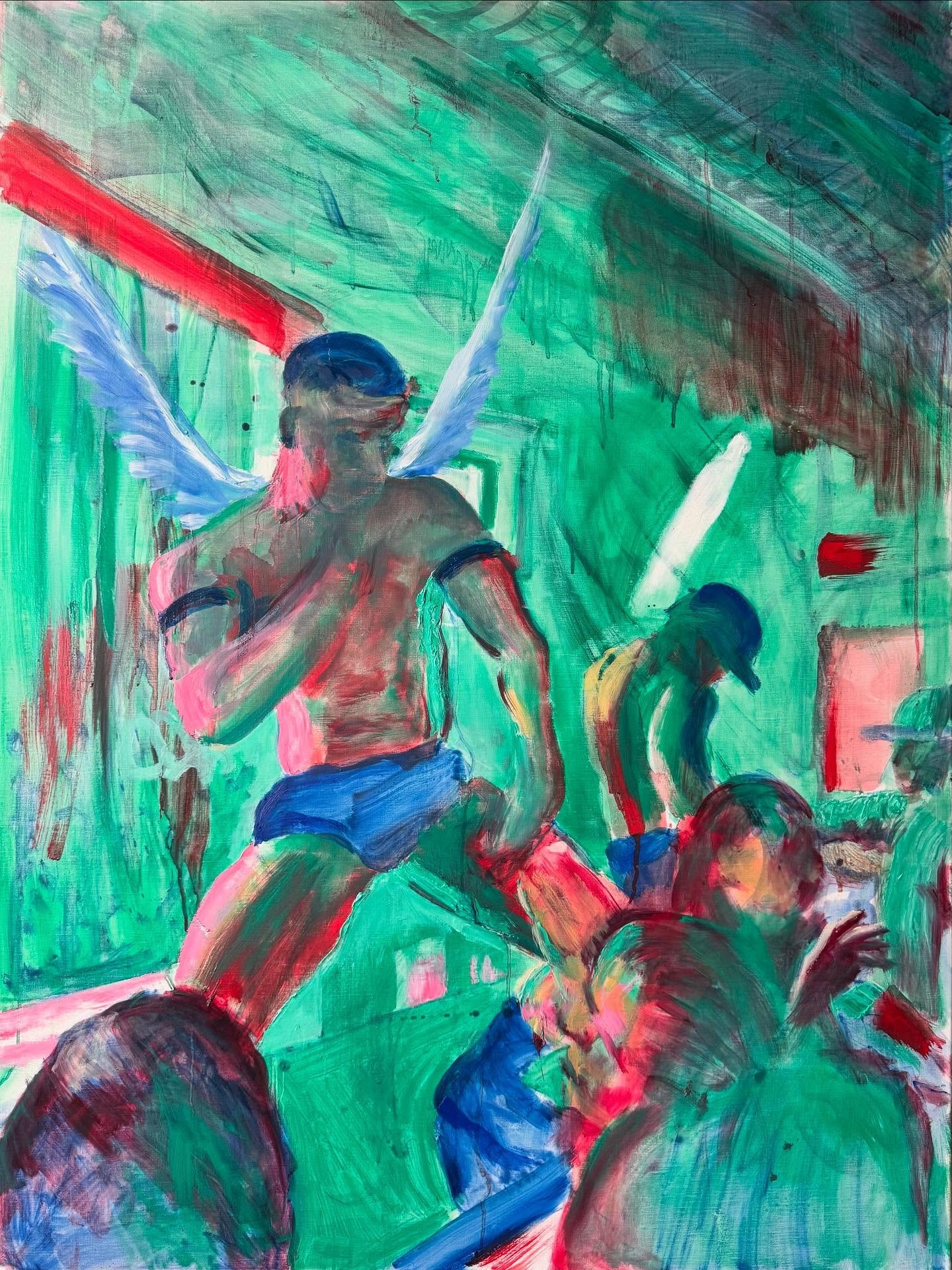 Angels 1. Oil on Canvas, 36 x 48&rdquo;