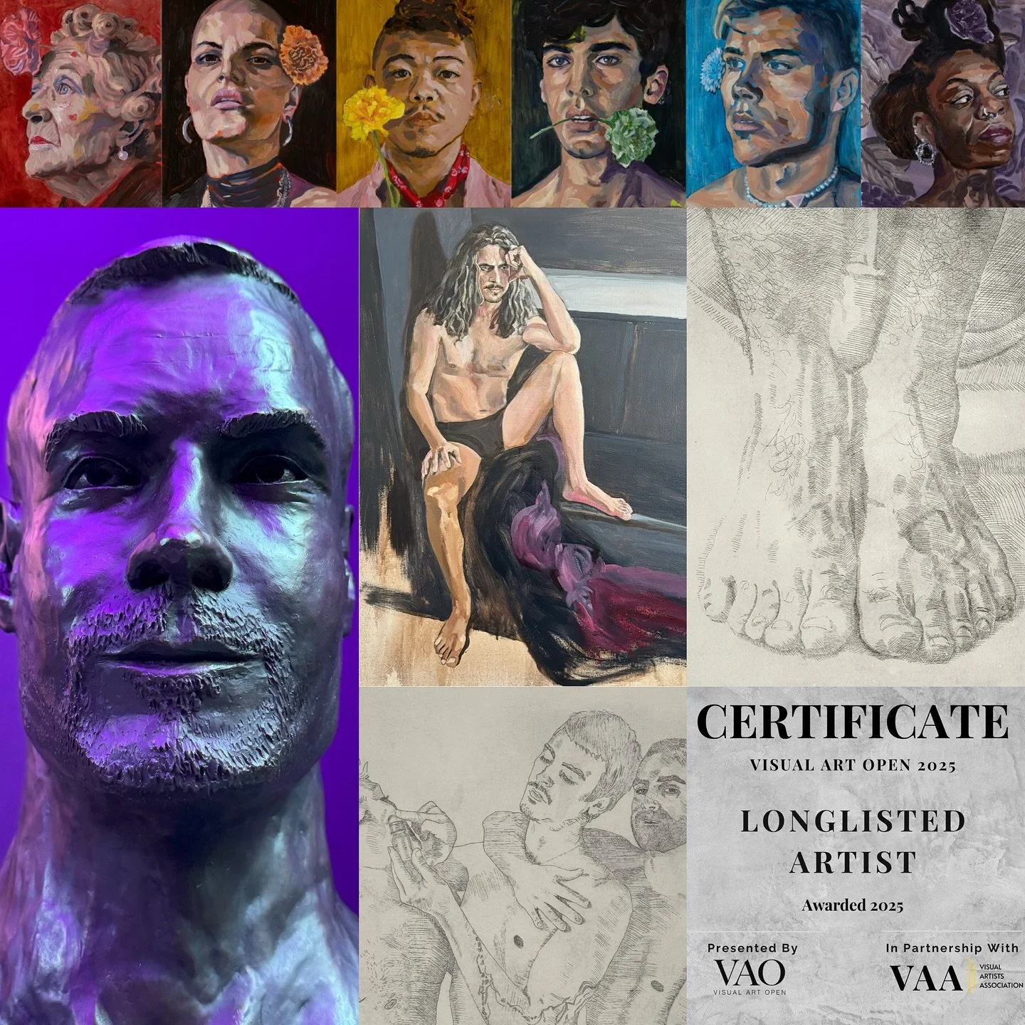 Excited to announce I&rsquo;m longlisted for the Visual Art Open Emerging Artist Prize @visualartopen @visualartistsassociation #visualartopen #emergingartist
