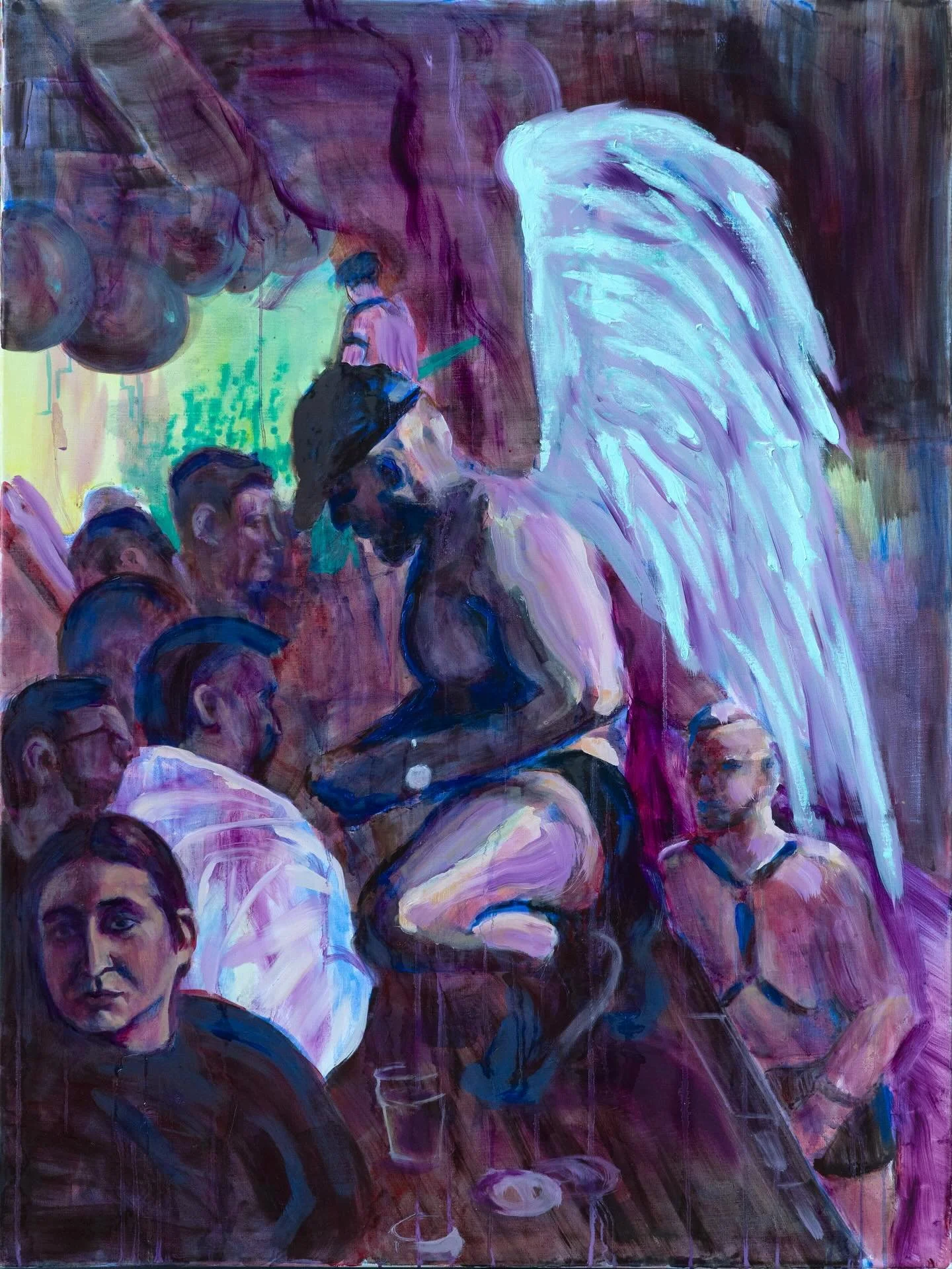 Angels II. Oil on canvas 36 x 48&rdquo;. #oilpainting #queer #artlovers