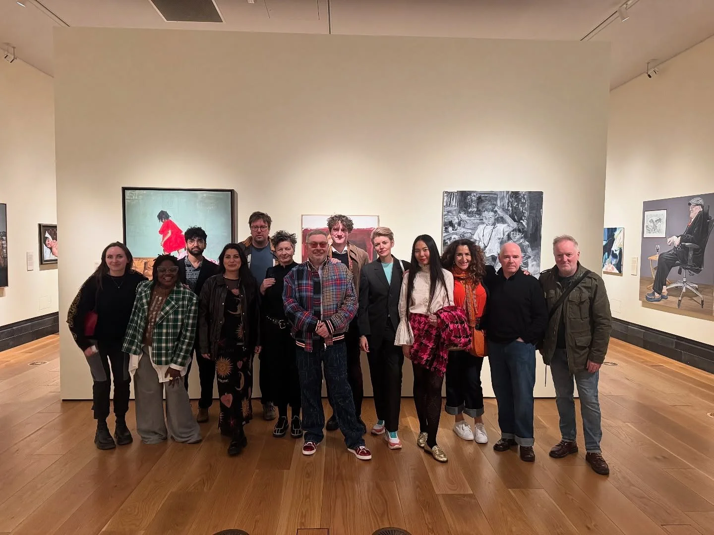 Fabulous breakfast meeting of the artists in the HSFK @nationalportraitgallery Portrait Award 2025 #lovelypeople
