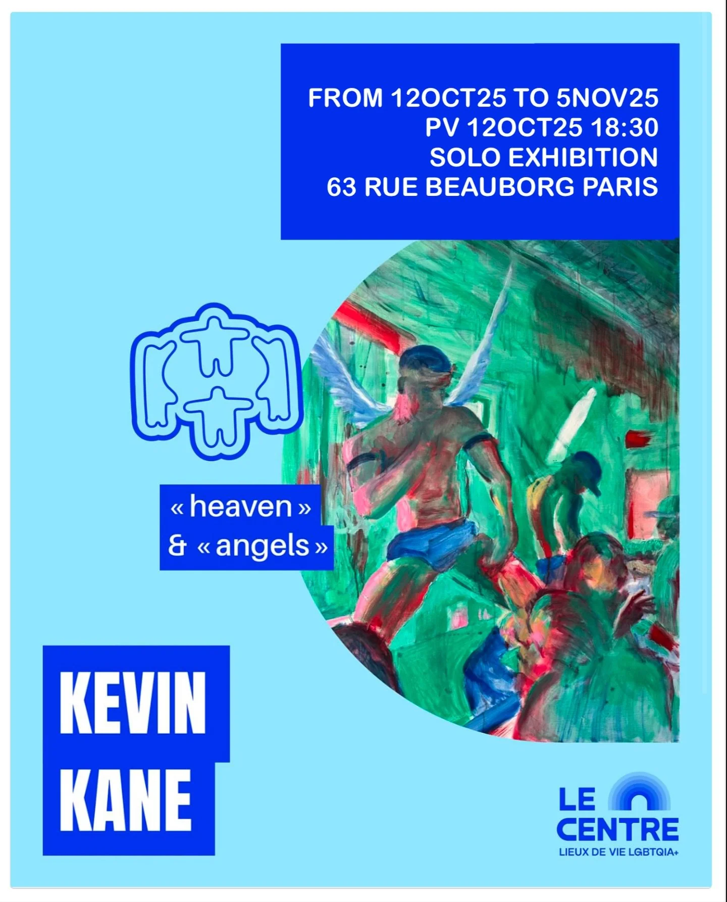 Solo show announcement - &ldquo;HEAVEN &amp; ANGELS&rdquo; - from 12 October 2025 to 5 November 2025 you can see a selection of my recent paintings at @centrelgbtparisidf in La Marais in Paris. I will be in attendance for the private view on Sunday 1