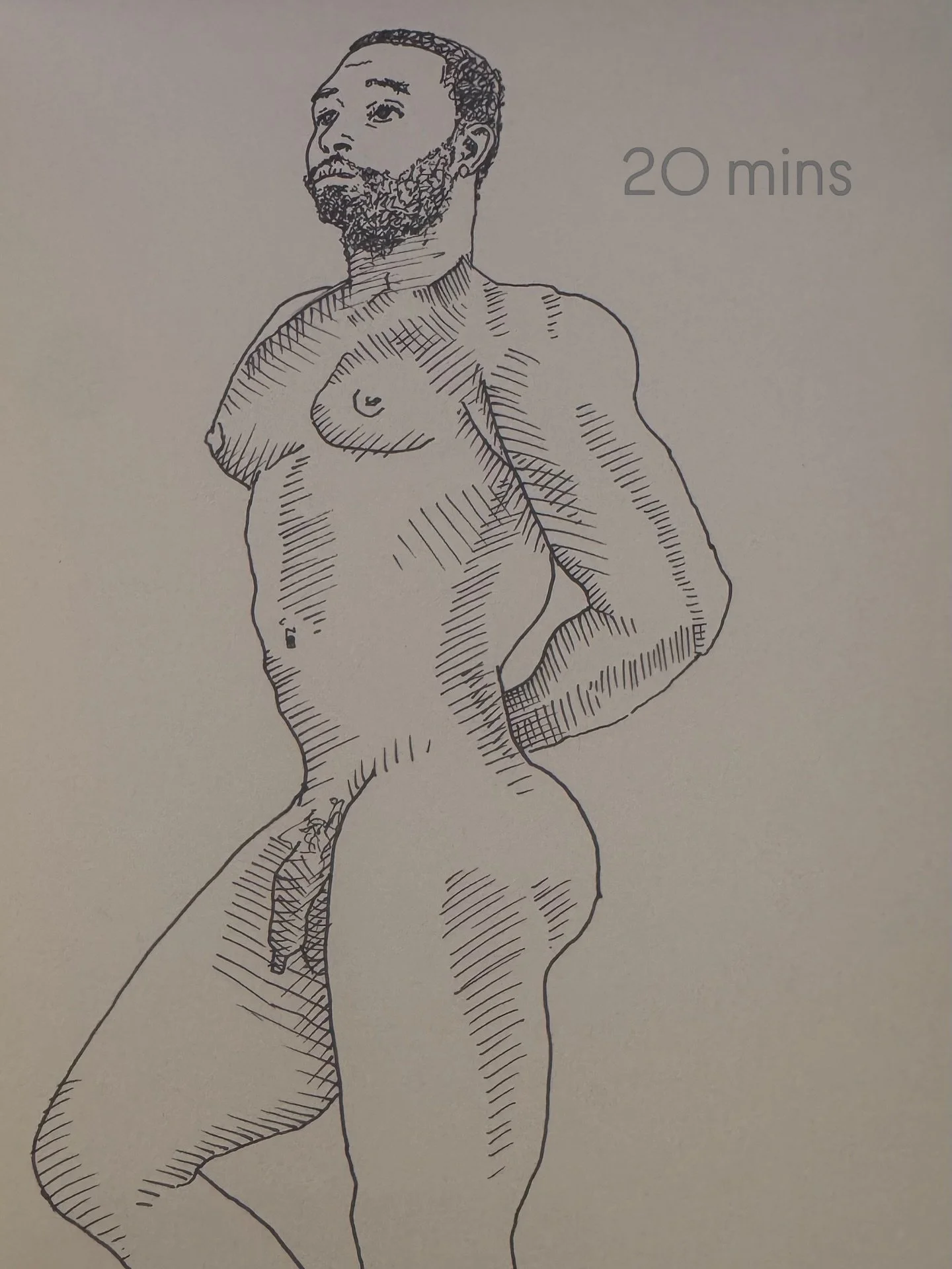 Great evening at @ateliersocial_artsclub life drawing with two models&hellip; @tajorn and @the_totter at @marestreetmarket