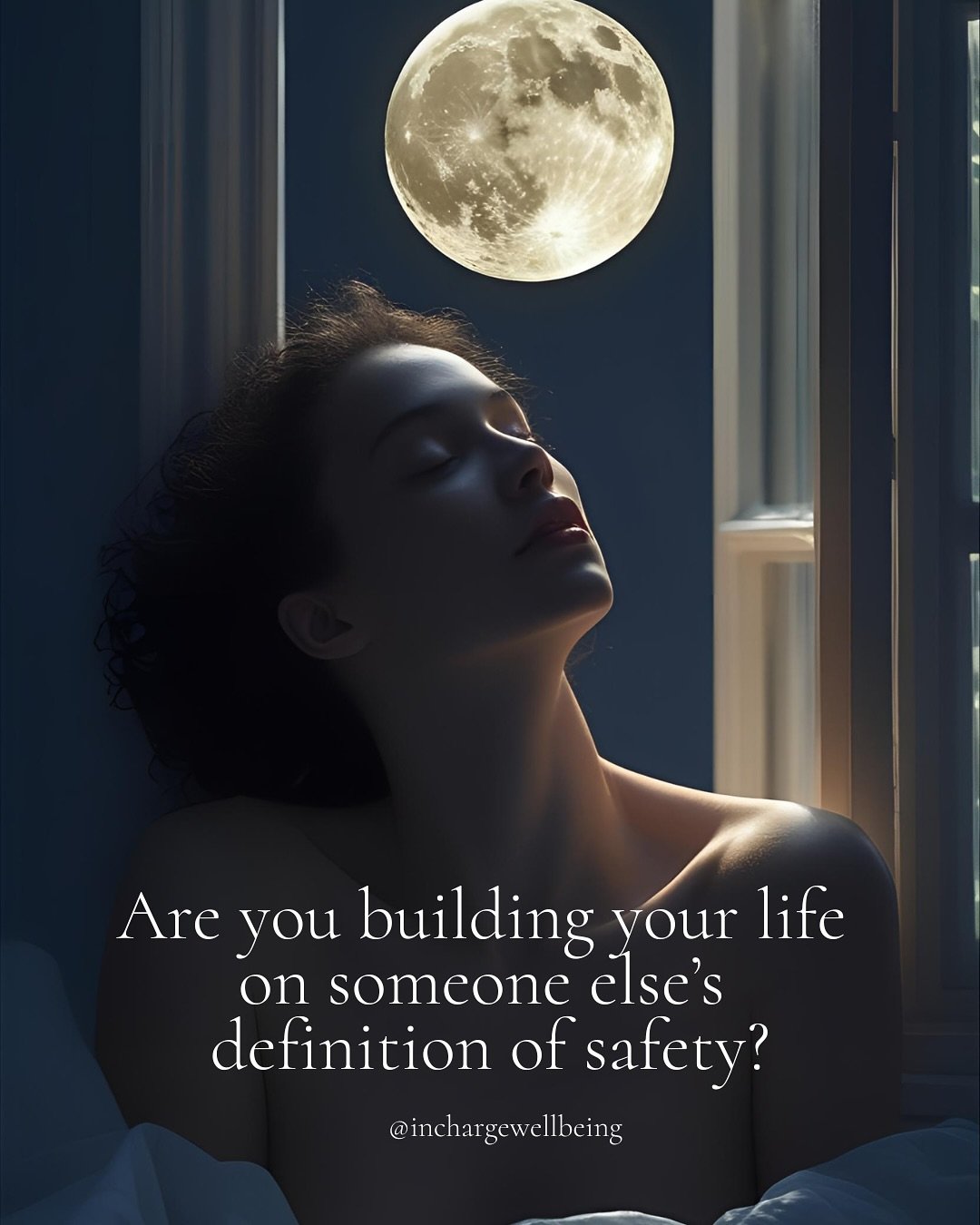🌑 Are you building your life on someone else&rsquo;s definition of safety?

I was.

For years, I shaped myself around what looked &ldquo;secure&rdquo; from the outside&mdash;status, certainty, approval.

But my body told the truth: I wasn&rsquo;t sa