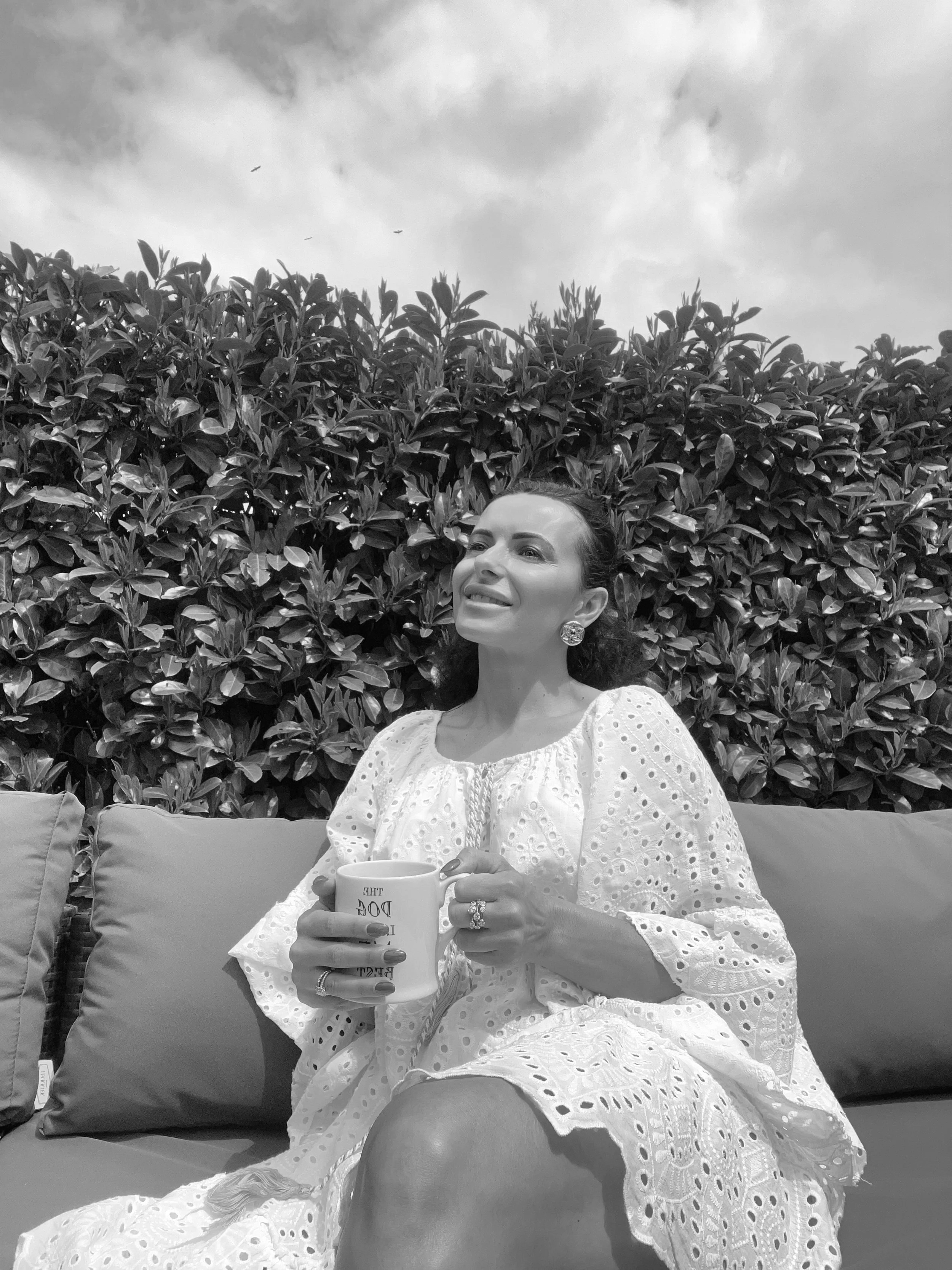Diana Rogerson in a relaxed informal portrait for the woman behind the work Instagram