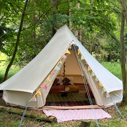 Photo of a tent at The Ridgeway campsite