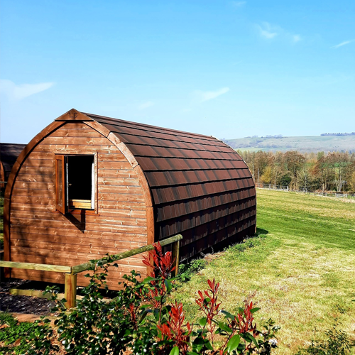 Photo of one of camping pods at Totteridge