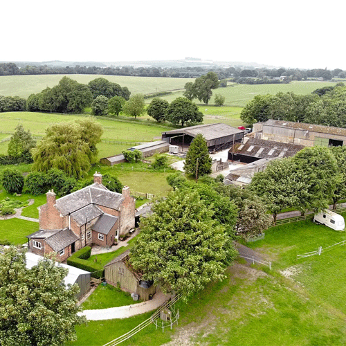 aerial view of Suddene campsite