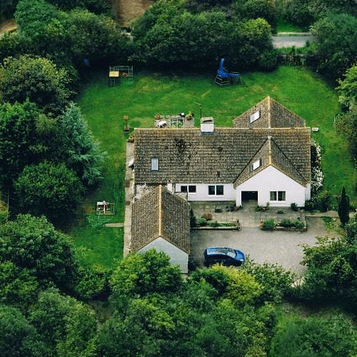 Aerial view of The Sanctuary in Ogbourne