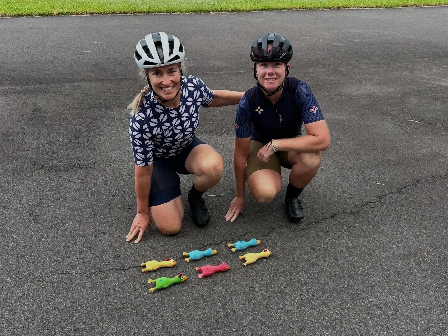 Who was I to say &ldquo;no&rdquo; to an opportunity to play with some rubber chickens this weekend?

Had a great time with coaching partner in crime  Brookey, delivering @bicycle_qld BQ&rsquo;s &ldquo;Her Rides&rdquo; program on the Sunshine Coast on