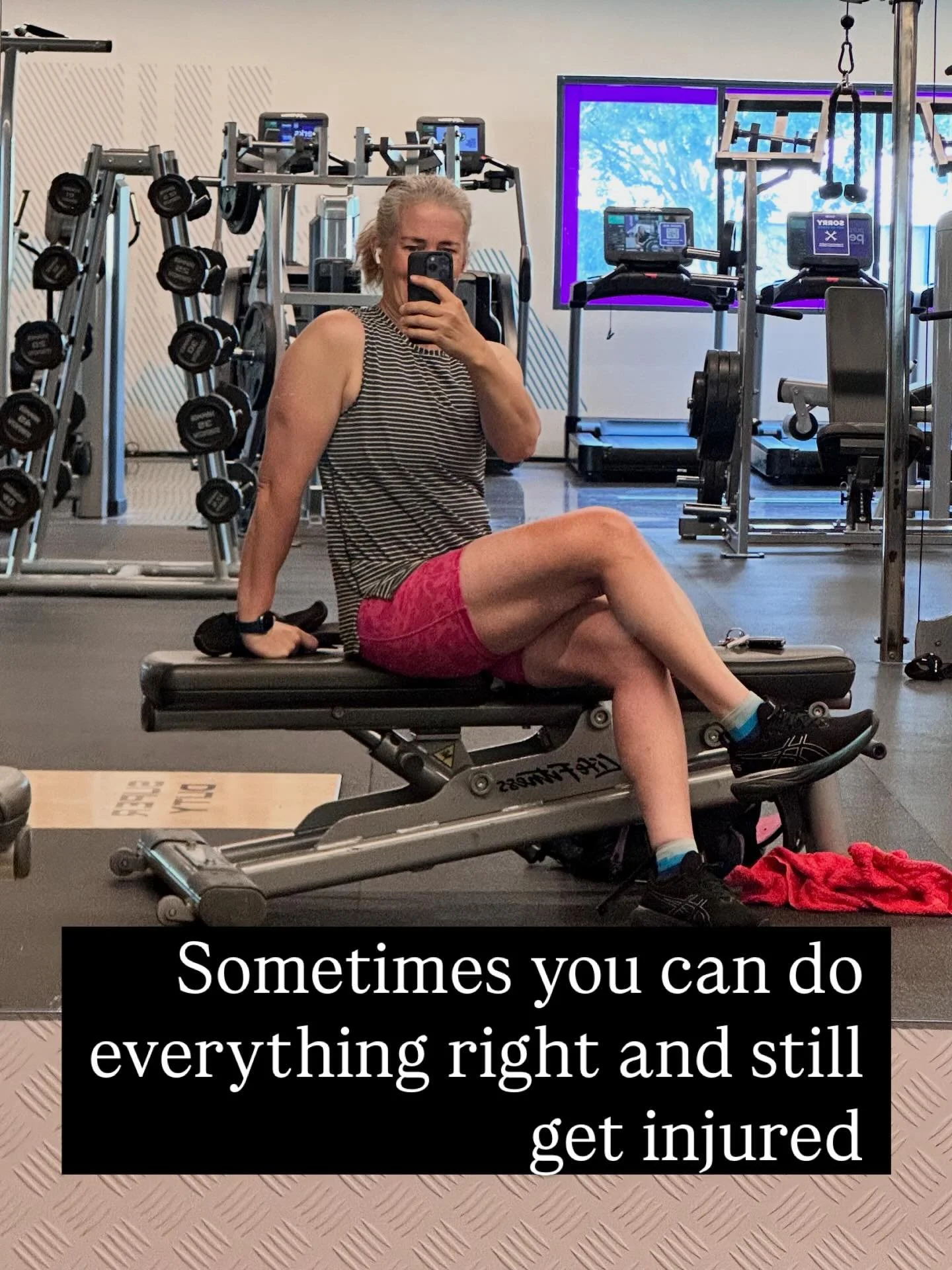 Gentle reminder that you can do &ldquo;everything right&rdquo; and still sustain an injury. 

As some of you know, I&rsquo;d embarked on a Hyrox side quest and all was going very well, especially with my running. 

Unfortunately I managed to sustain 