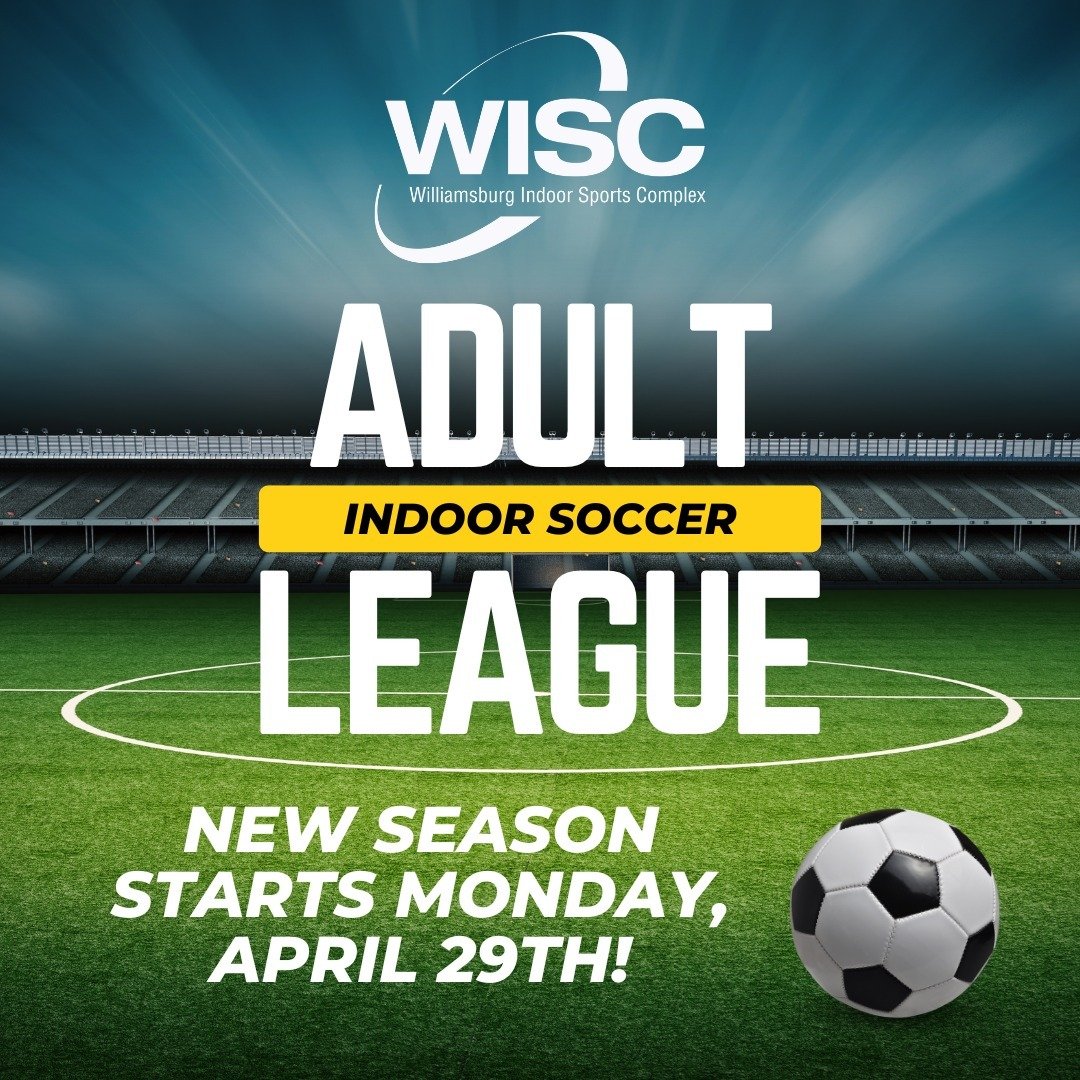 Dust off your cleats! Indoor Adult Soccer is back! ⚽️

Get ready for:
-Fun &amp; competitive games
-Great way to stay active
-Friendly (but fierce!) competition

Sign up now &amp; join the league!
https://buff.ly/4b4L3Vk 

 #IndoorSoccer #AdultLeague