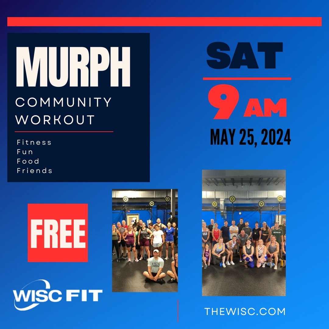 Can you believe that Murph is this Saturday? 💪

We will be having our annual Memorial Day workout where we will complete the Murph Hero WOD (Workout of the Day) to honor Lt. Michael Murphy, who was killed in Afghanistan on June 28th, 2005.

The work