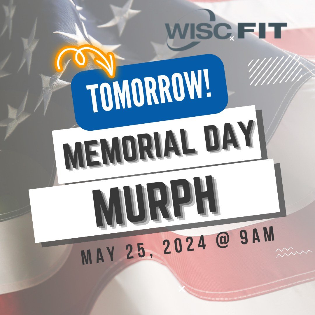 2 Times the FUN tomorrow! 🙌
We have our annual Memorial Day Murph workout at 9 am AND a Les Mills Pop Up Combo class at 9 am!

Pick your poison, invite your friends and wear your Red, White &amp; Blue! And stay for some refreshments after putting in