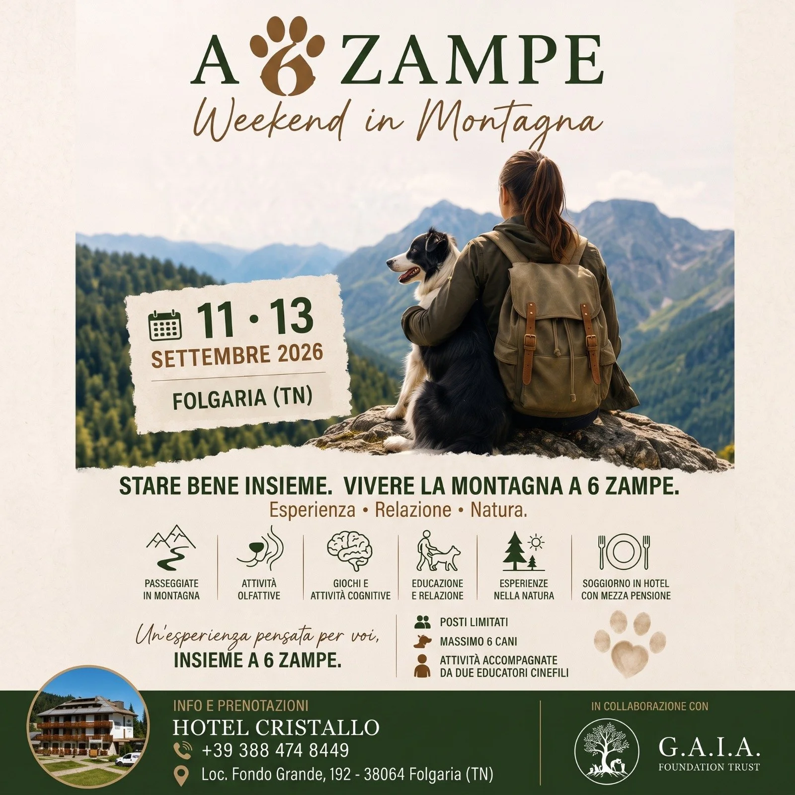 A 6-ZAMPE WEEKEND IN MONTAGNA