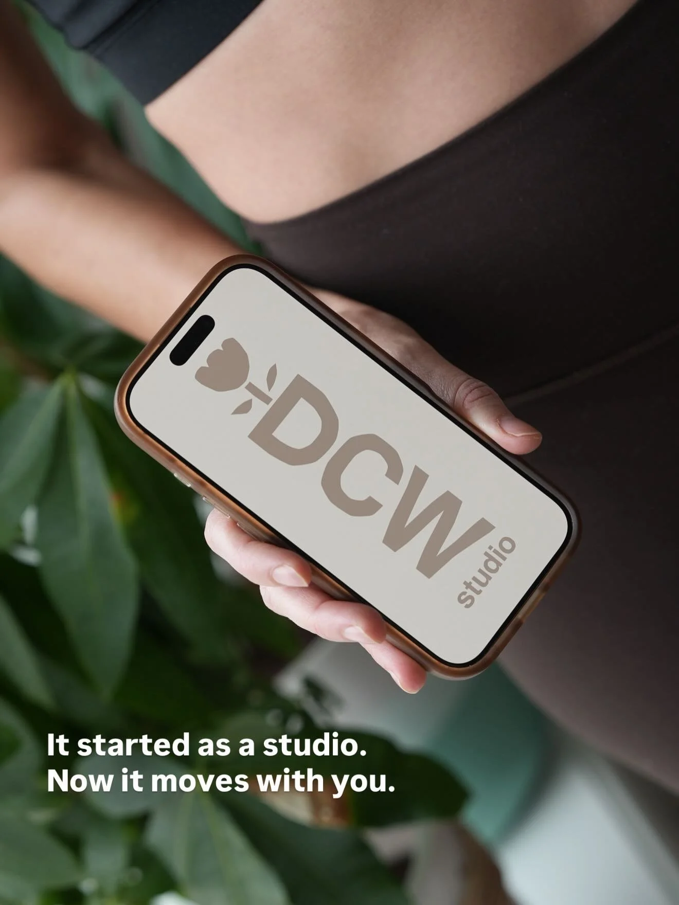 Ahhh it&rsquo;s OFFICIALLY HERE!!!! 🤍 DCW Studio app is LIVE!!! 

So much love and work has been poured into this&hellip; from leading workouts with friends in a garage, to a tiny 296 sq ft studio, to our new beautiful home&mdash;and now&hellip; AN 