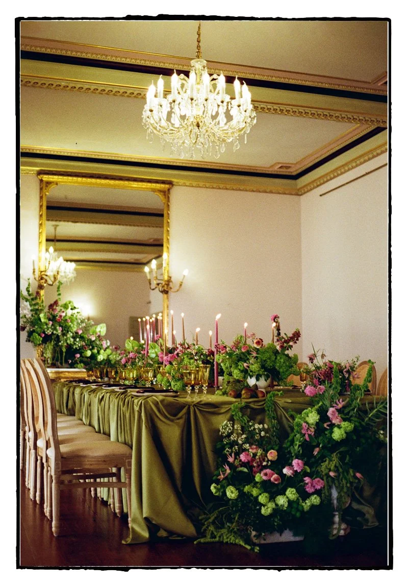 Luxury Heart table set up for Rebacca & Shane's wedding at Garthmyl Hall Wales