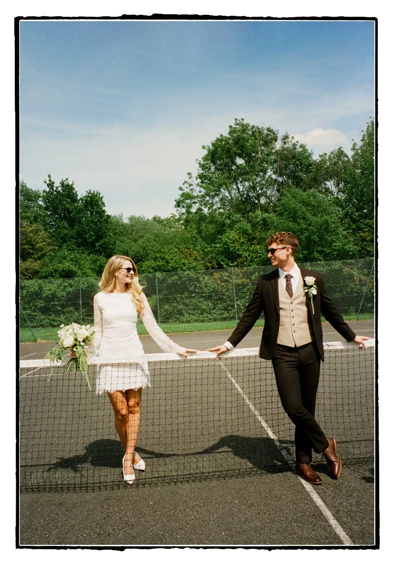 Couple portrait for Lucy Oliver's Ceremony at Crewe registry office Cheshire