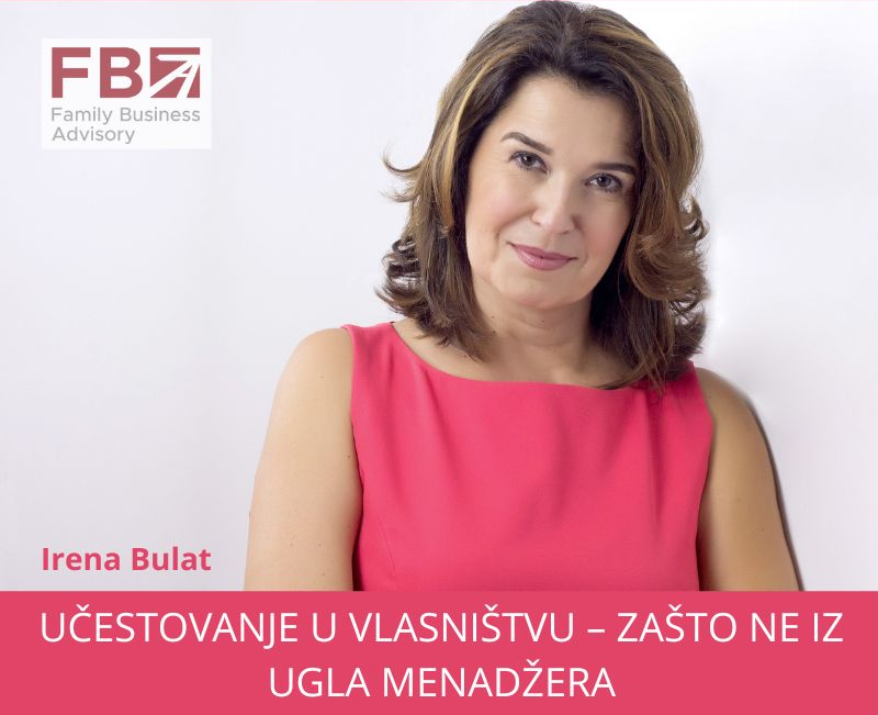 Učestvovanje u vlasništvu - zašto NE iz ugla menadžera