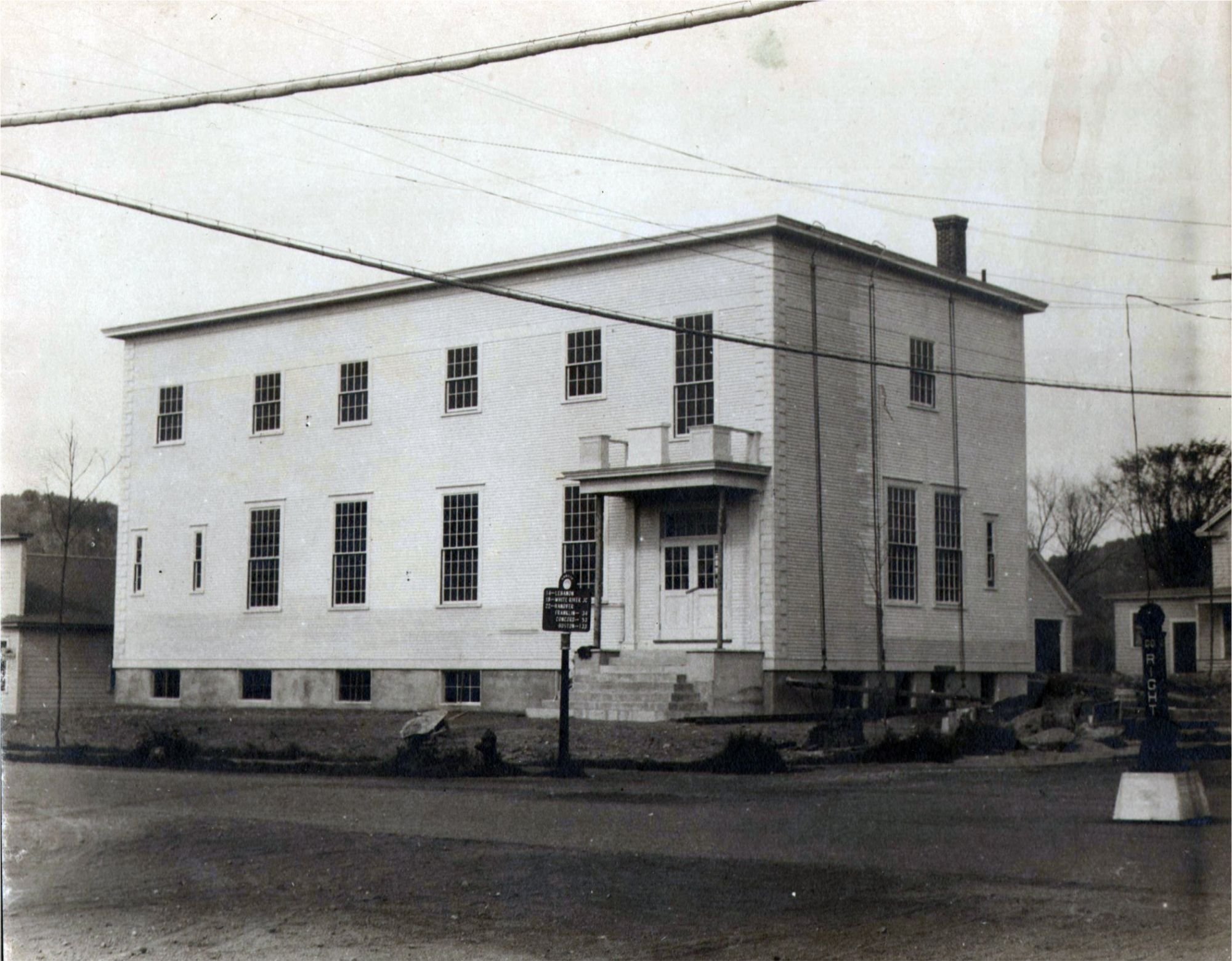  The new Pythian Hall, now the library. Courtesy Canaan Historical Society. 