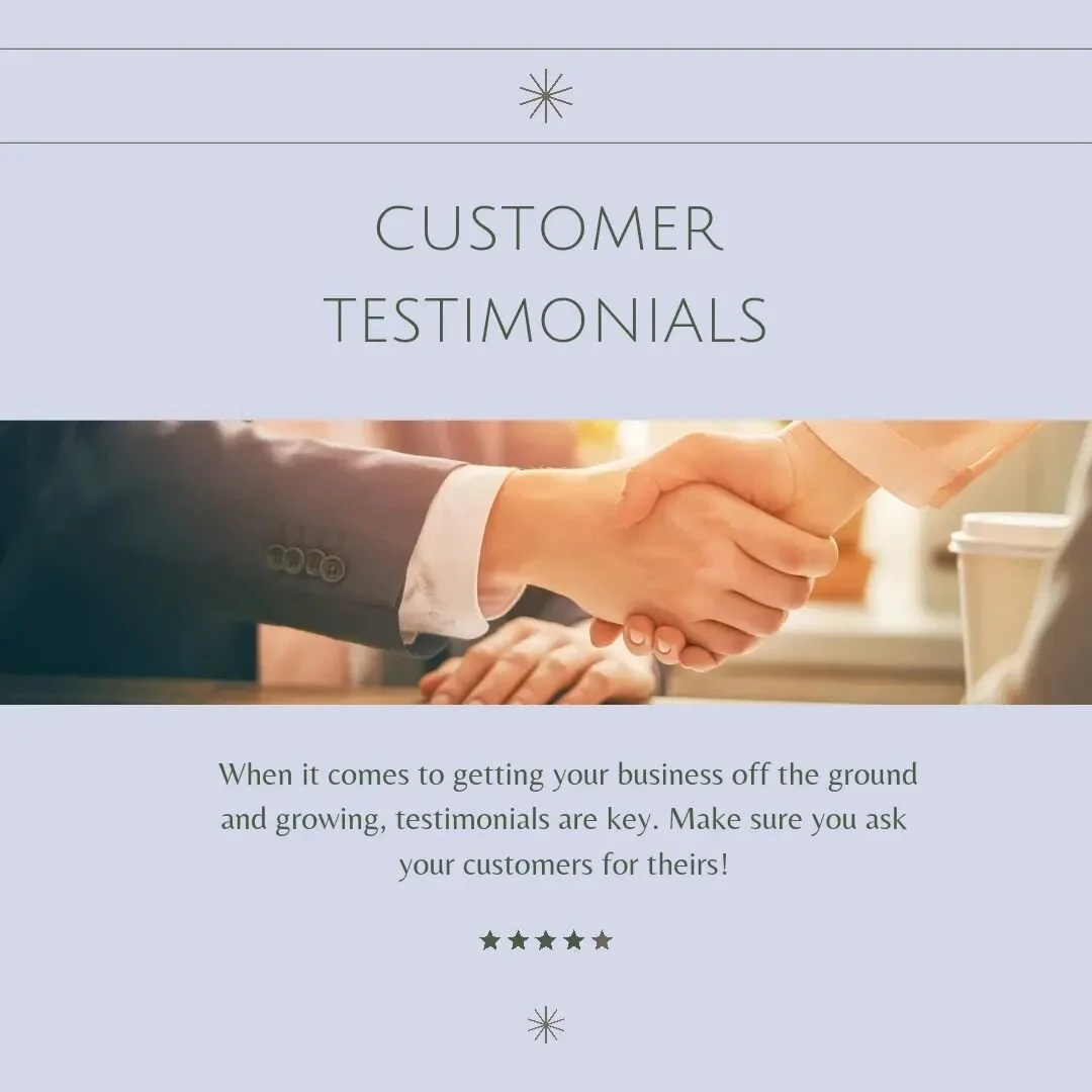 Clients are what you get when you do the right things for your business, and testimonials are one of those things. 

Ask them to fill out a Client Review Form and/or record a time-stamped testimonial video about their experience working with you.

#r