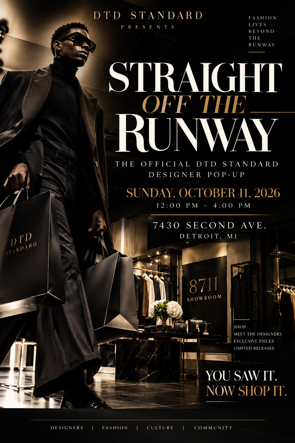 STRAIGHT OFF THE RUNWAY-The Official DTD Standard Designer Pop-Up