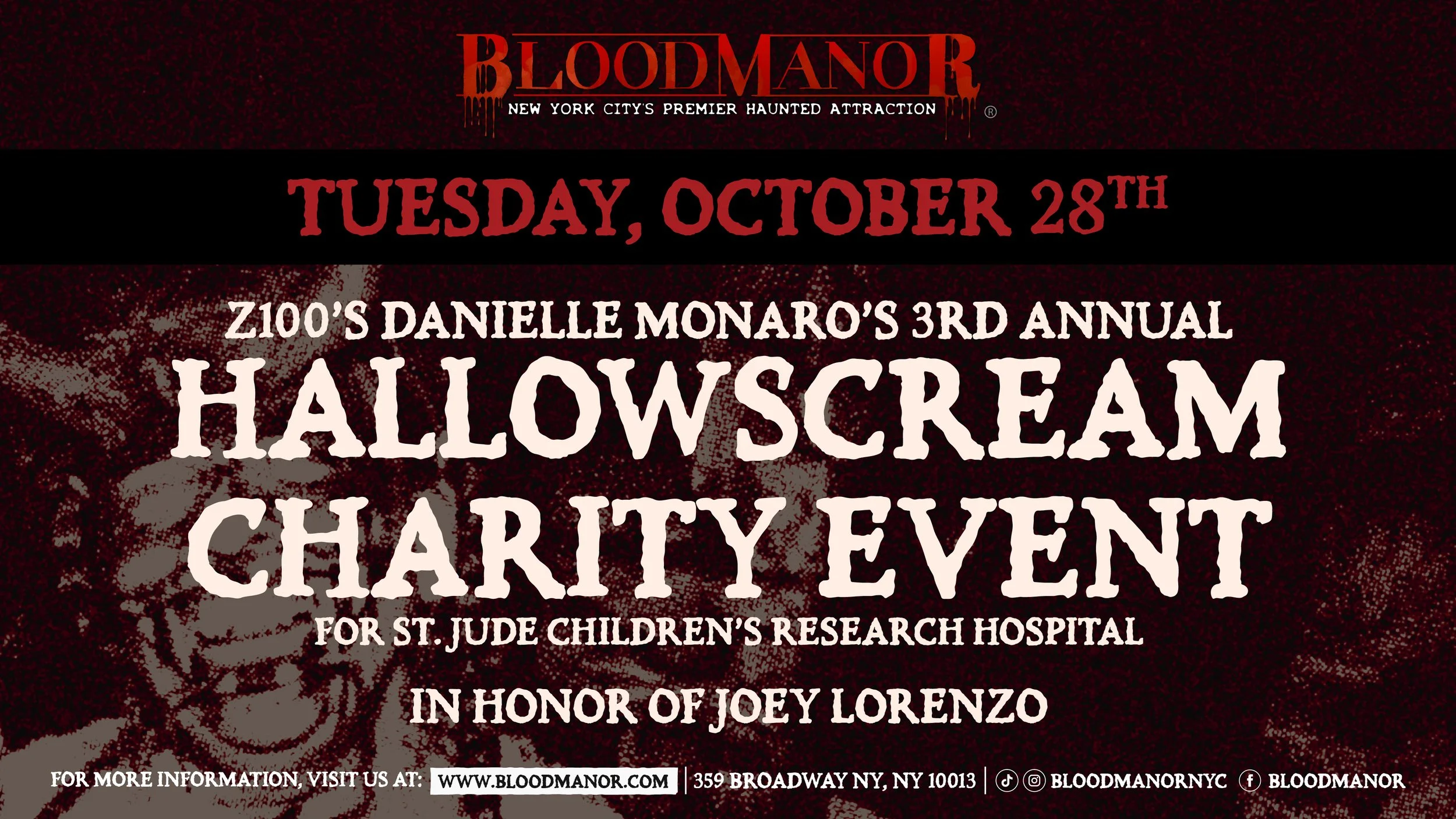 Z100's Danielle Monaro's 3rd Annual Hallowscream Charity Event for St. Jude Children's Research Hospital In Honor of Joey Lorenzo