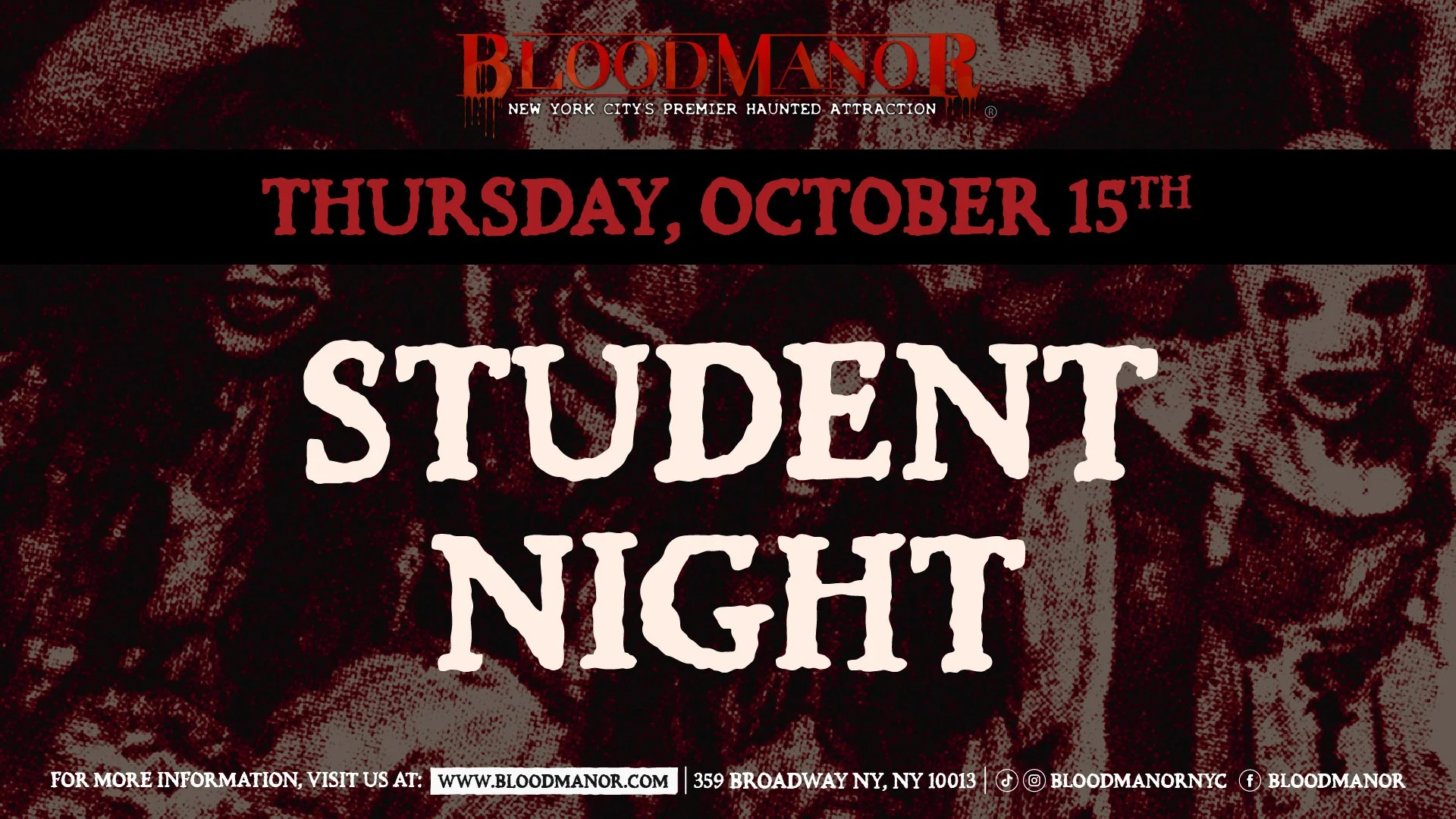 Thursday, October 15th | Student Night