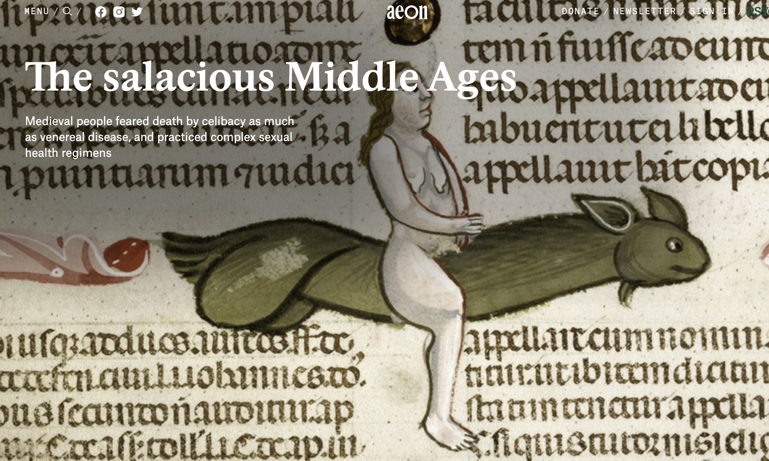 The salacious middle ages (Aeon)