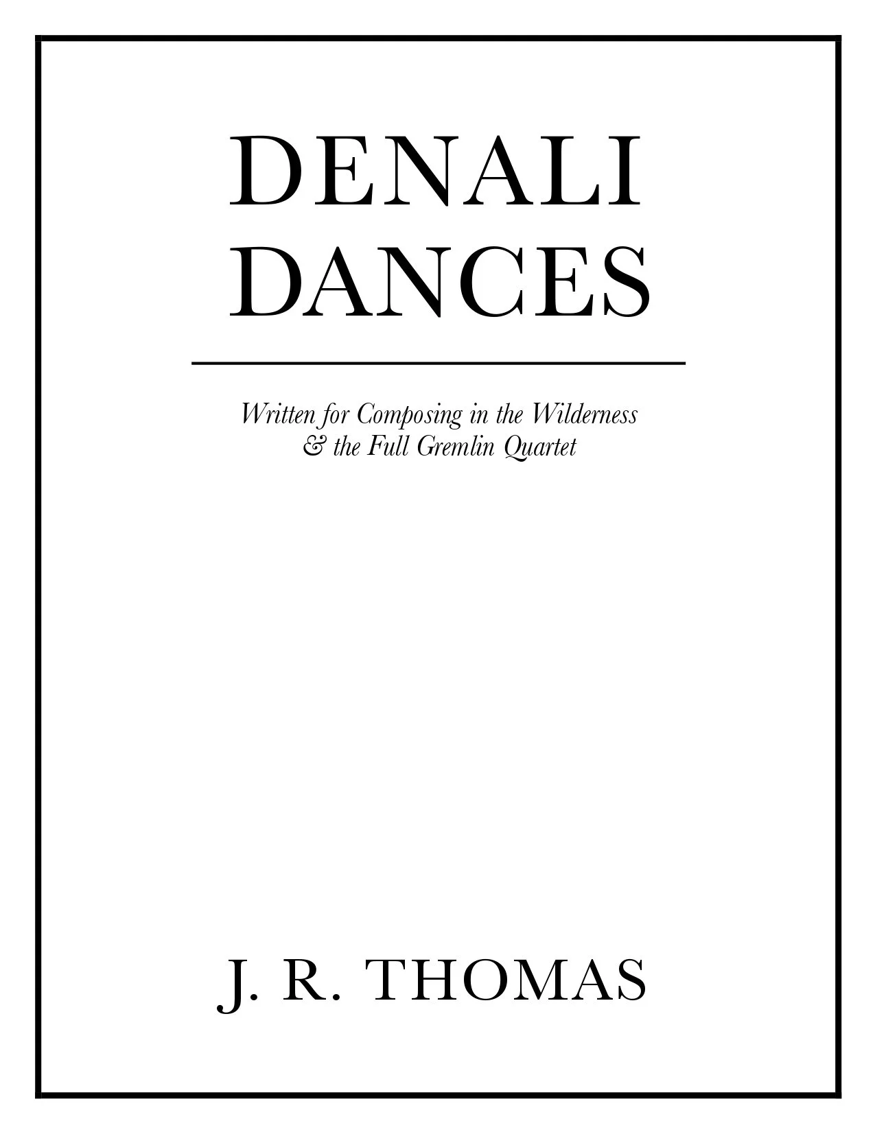 Denali Dances