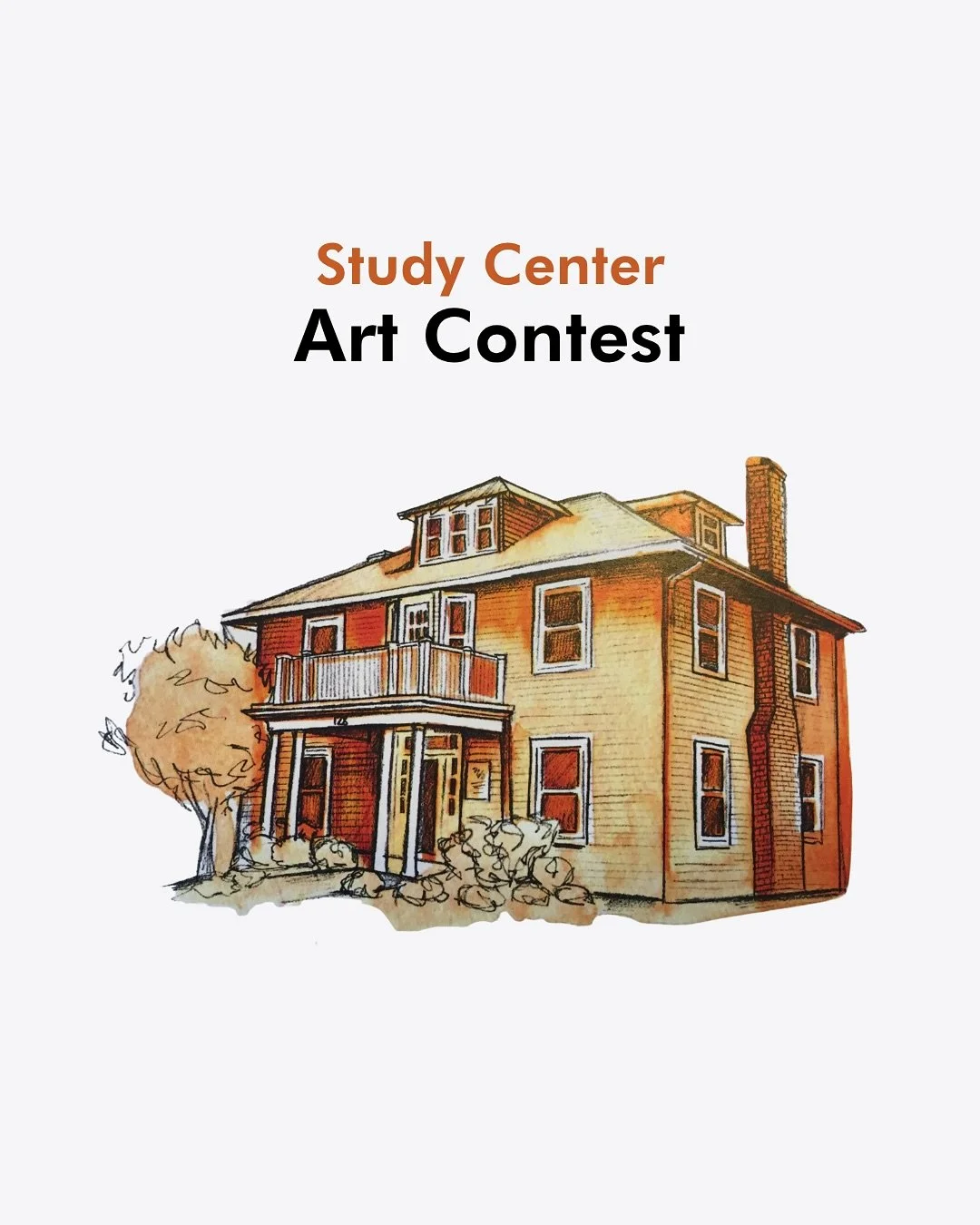 🎨Calling all artists!🎨

We want to see the Study Center through your eyes! Draw it, paint it, design it&mdash;any style, any medium.
 
💌 Send your interpretation of the front of 128 Chancellor Street to Lydia Marlin at lydia@studycenter.net by Oct