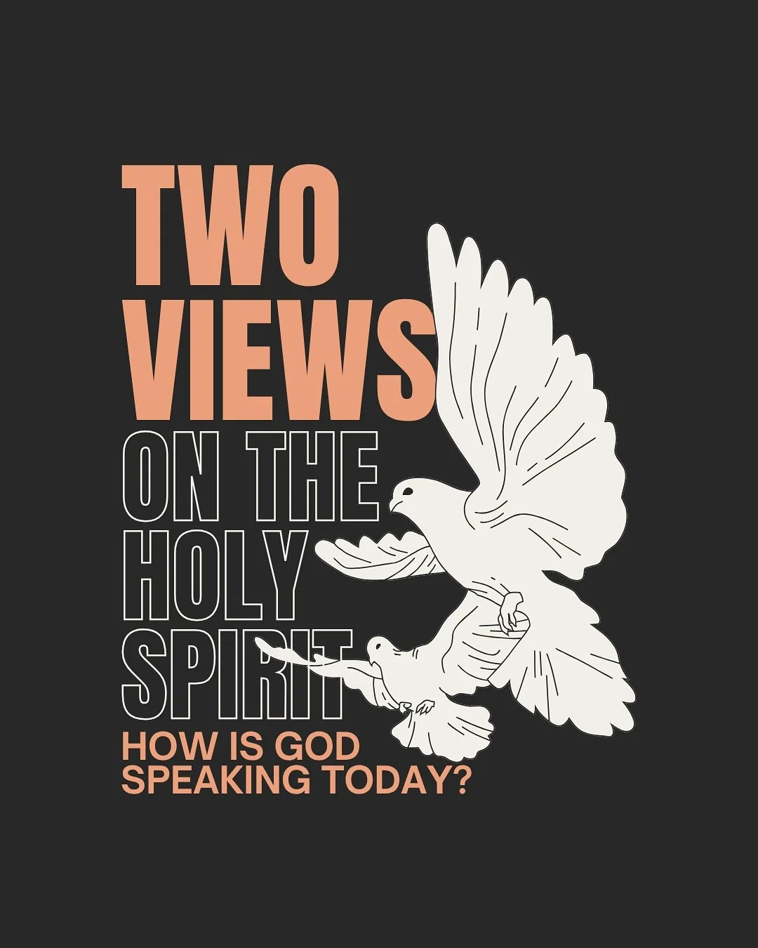Get your questions ready, it&rsquo;s time for another Two Views! We are excited to welcome pastors from @trinity_cville and @victorycville to speak about the Holy Spirit and how God may be speaking to us today. We can&rsquo;t wait to discuss this top