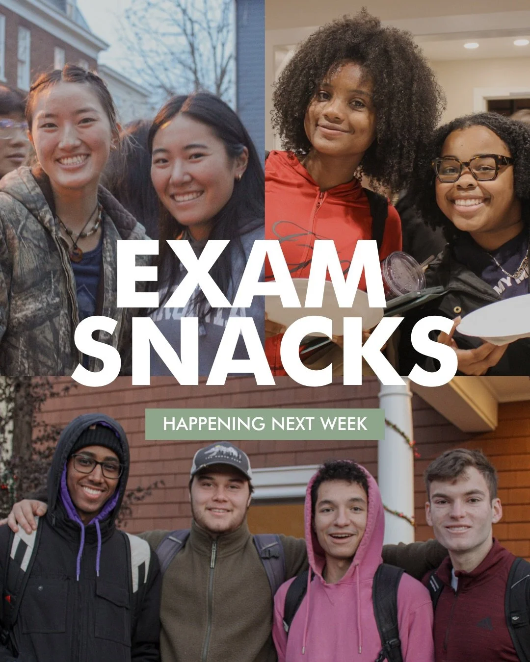 Spread the word! Exam Snacks start next week! 🌯

#uva #studsnacks #studuva #virginia #gohoos