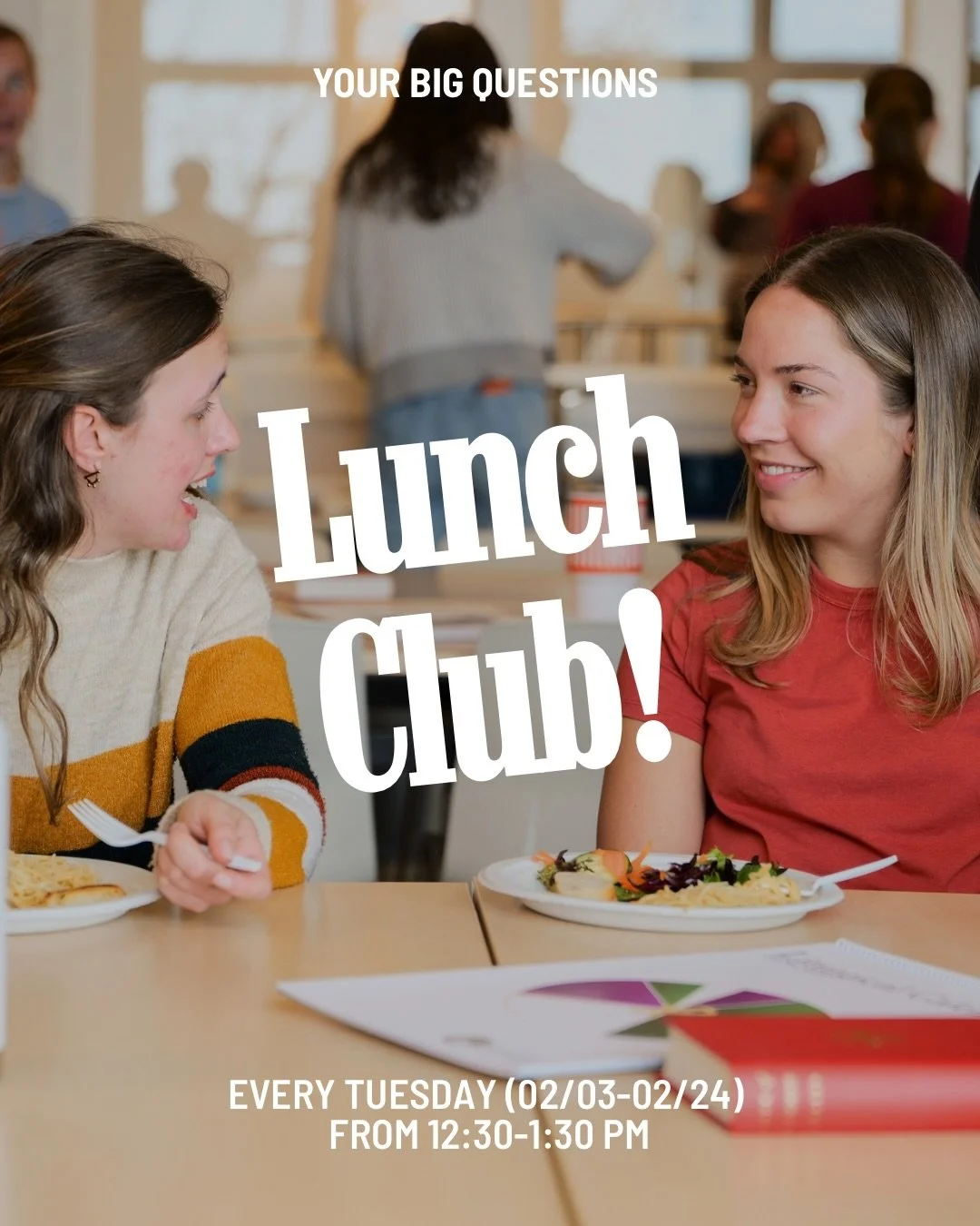 Lunch Club starts Tuesday at 12:30 PM! 🤩 

Join us every Tuesday for lunch and to find answers to your most asked questions! 

#studuva #gohoos #uva #gohoos