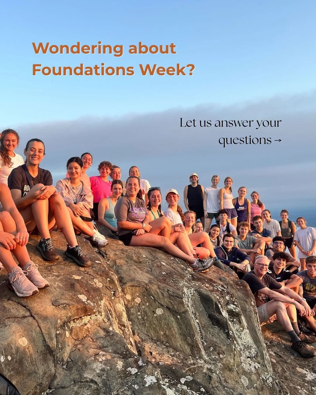 ATTN UVA Class of 2030!🎉
We want to welcome you to college in the best way we know how. To learn more or apply to join Foundations Week, click the link in our bio or DM with any questions! 

➡️ Spread the word! We can&rsquo;t wait to meet you in Aug