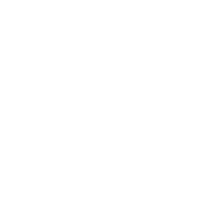 Logo with a hashtag symbol above a smiling mouth, inside a speech bubble