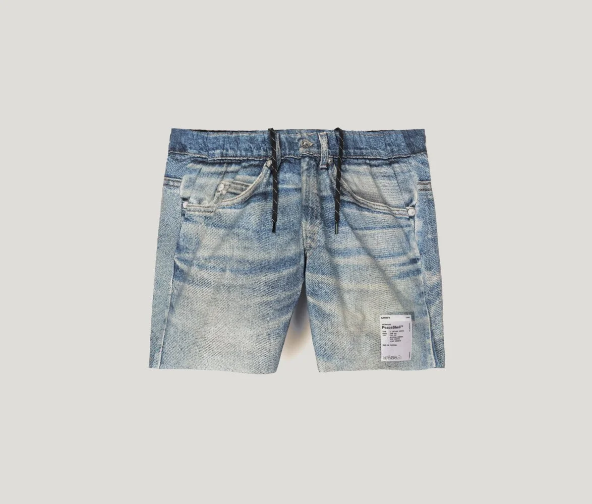 PeaceShell 5 Unlined Short in Digital Denim