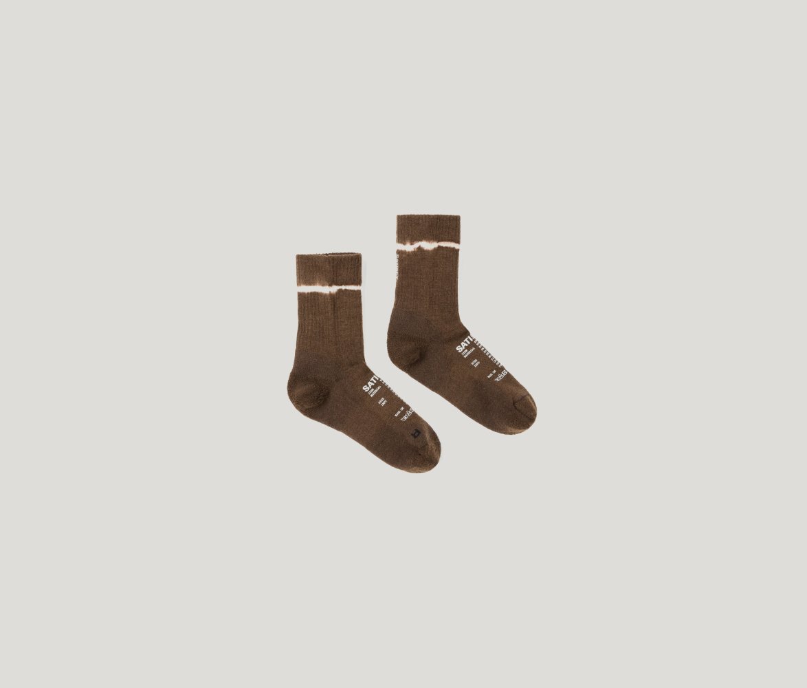 Merino Nylon Tube Socks in Tie Dye Rocky Road