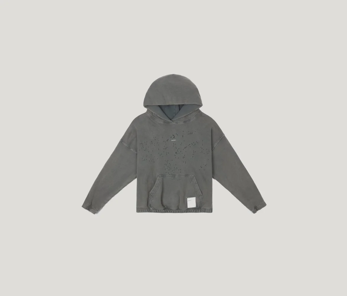MothTech Hoodie in Faded Black