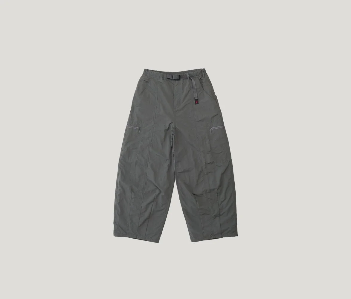 Nylon Loose Balloon Pant in Carbon