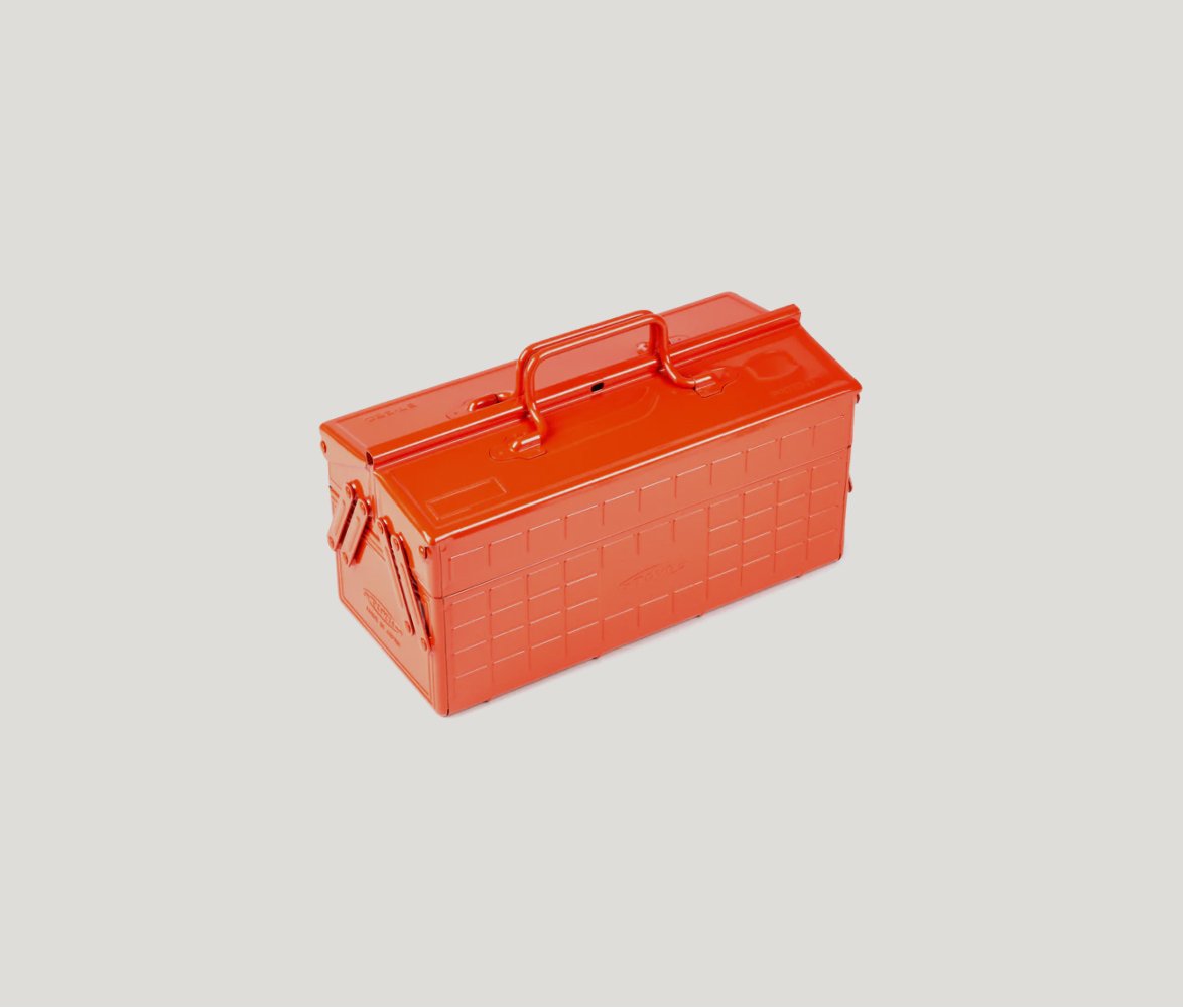 ST-350 Steel Toolbox with Cantilever Lid in Orange