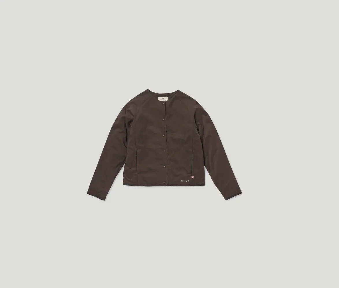 Flexible Insulated Cardigan Women's  in Dark Brown