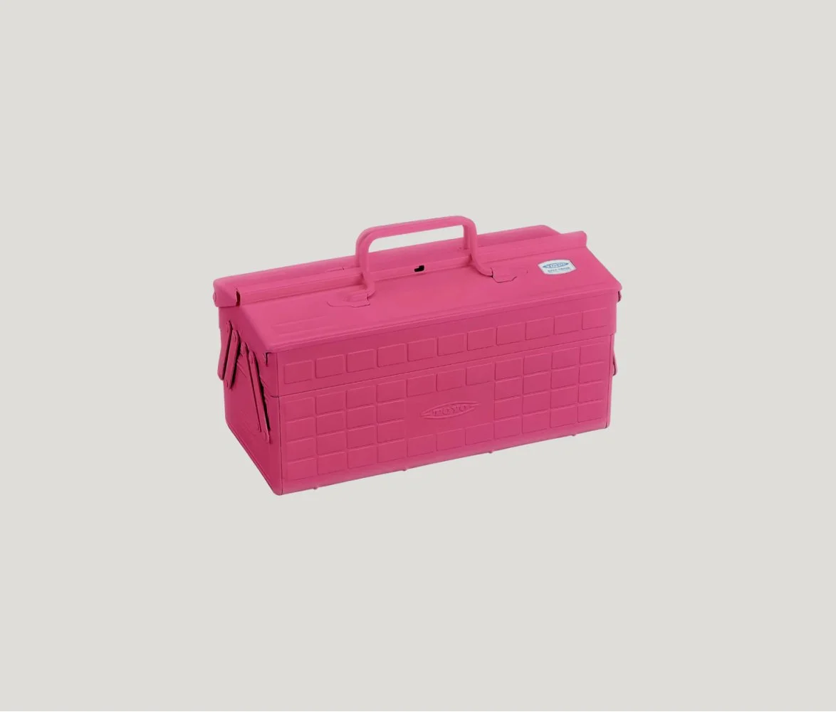 ST-350 Steel Toolbox with Cantilever Lid in Shocking Pink